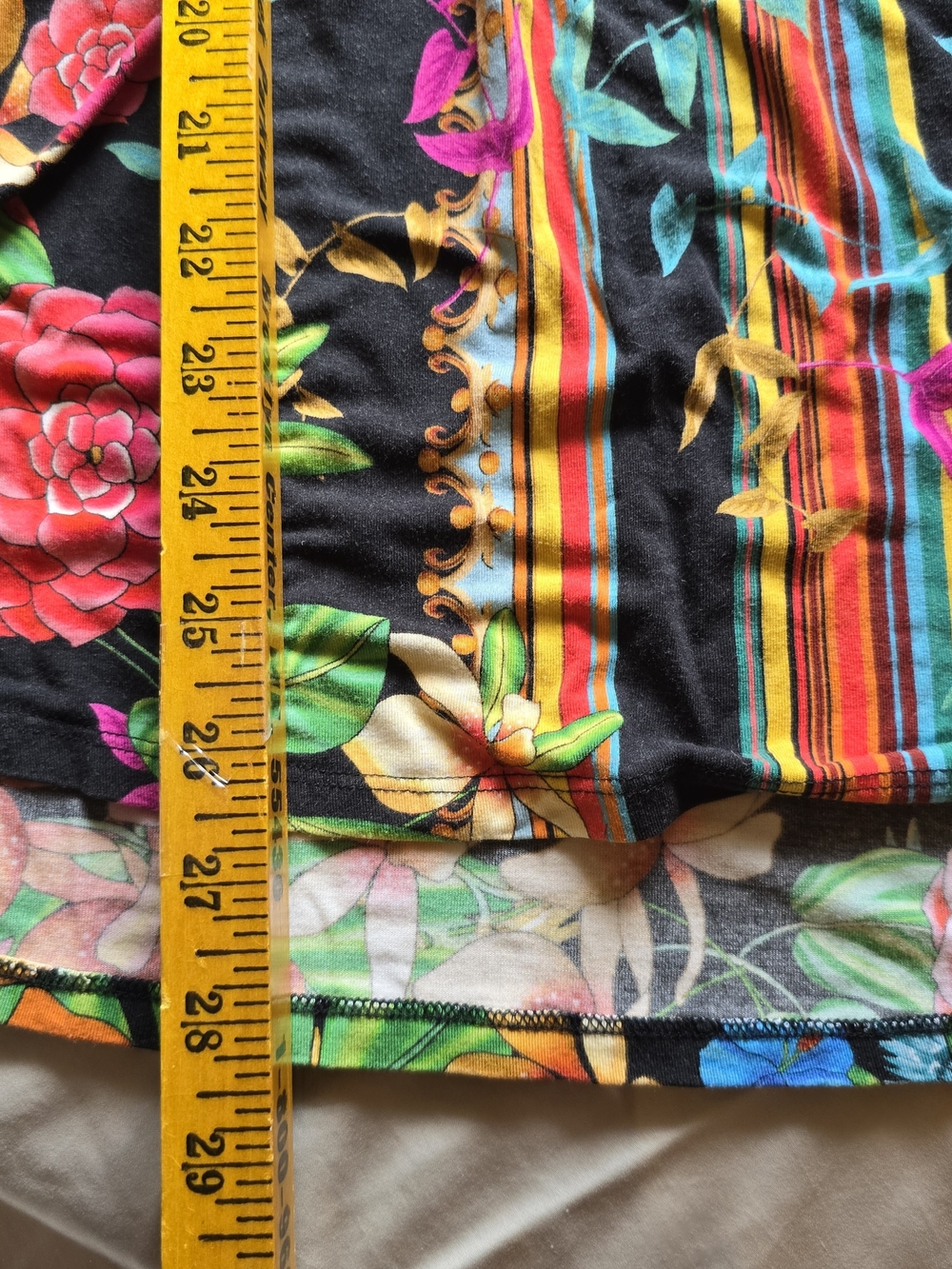 Johnny Was XL Bamboo Floral SS Tee - Picture 6 of 7